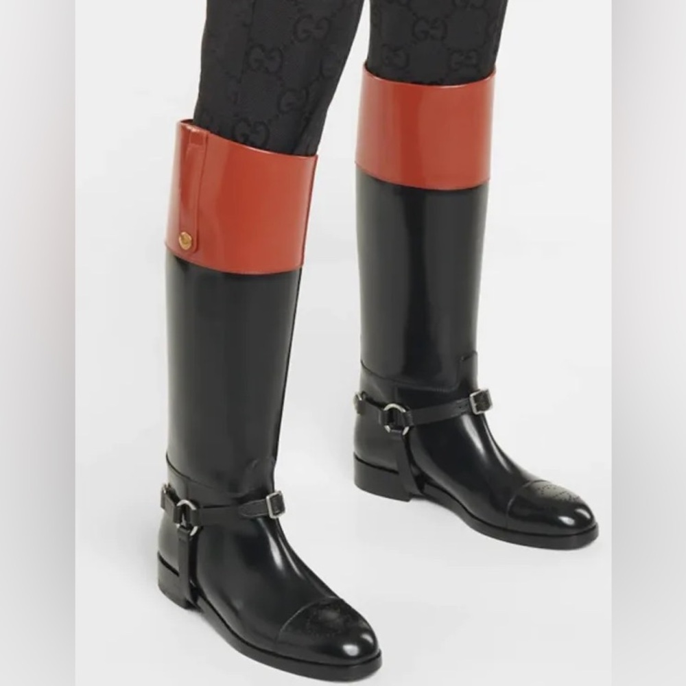 Gucci Zelda harness riding boots NWT